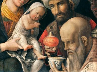 Andrea Mantegna, L'adoration des mages (détail), vers 1495