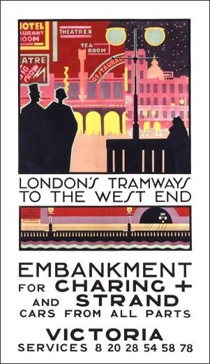 Affiche publicitaires dessinée en Angleterre dans les années 1920 par Pieter Irwin Brown
