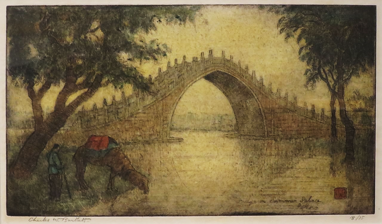 C. Bartlett, Bridge in Summer Palace, Pékin, 1923