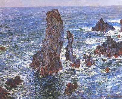 Claude Monet, Pyramides de Port-Cotton, mer sauvage, 1886