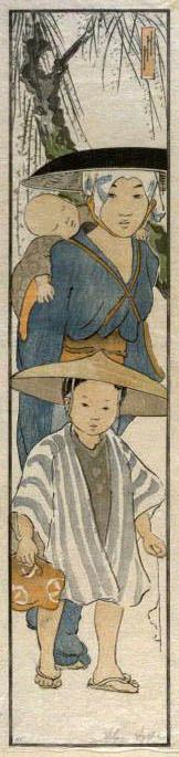 From the rice fields, 1901, color woodcut