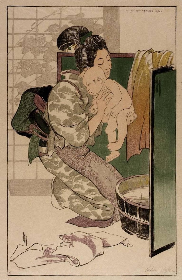 The bath, 1905, color woodcut