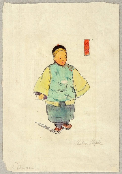 The Mandarin, 1896, color etching