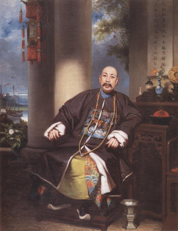 Lam Qua, Portrait d'un marchand de Hong Kong, 1840