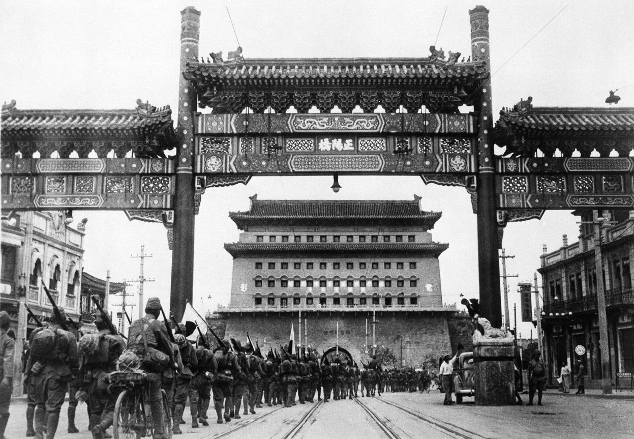 Les troupes d’occupation japonaise à Pékin, 1937
