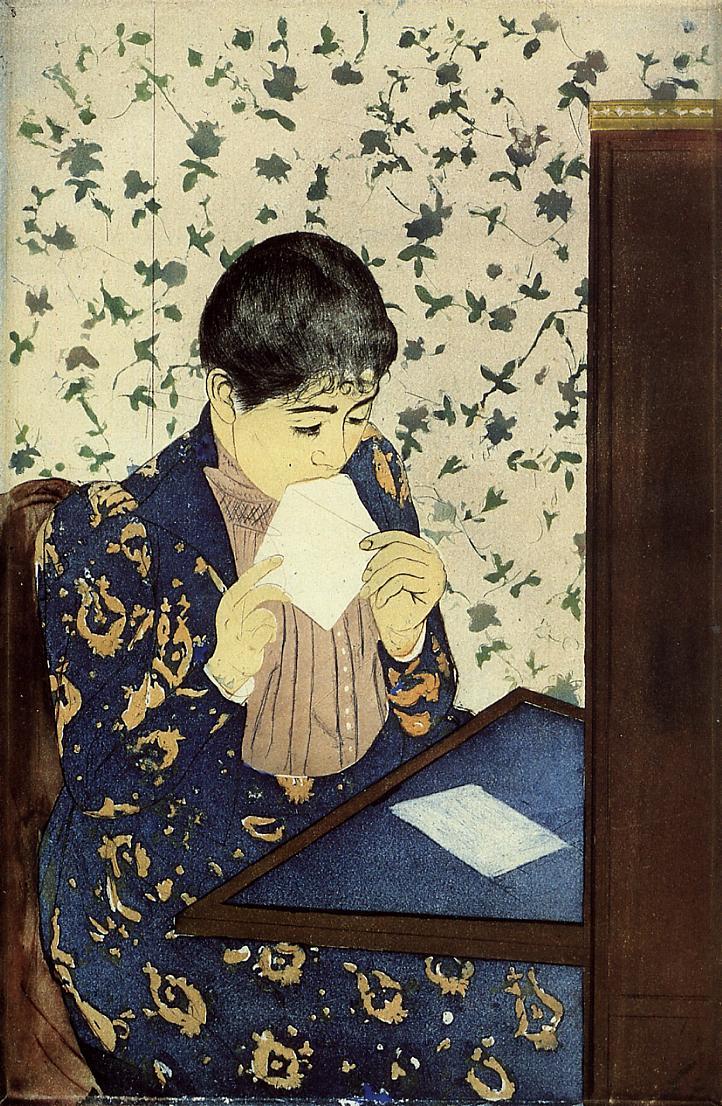 Mary Cassatt, The letter, 1890