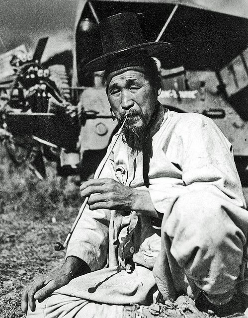 Vieillard coréen, photo prise vers 1930