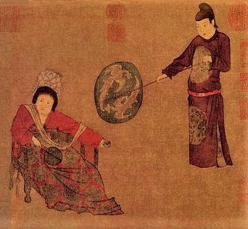 Zhou Fang (730-810), Dame de cour à l’éventail